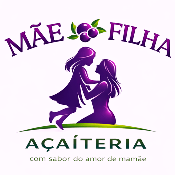 Mãe e Filha Açaíteria Logo de Mãe e Filha Açaíteria