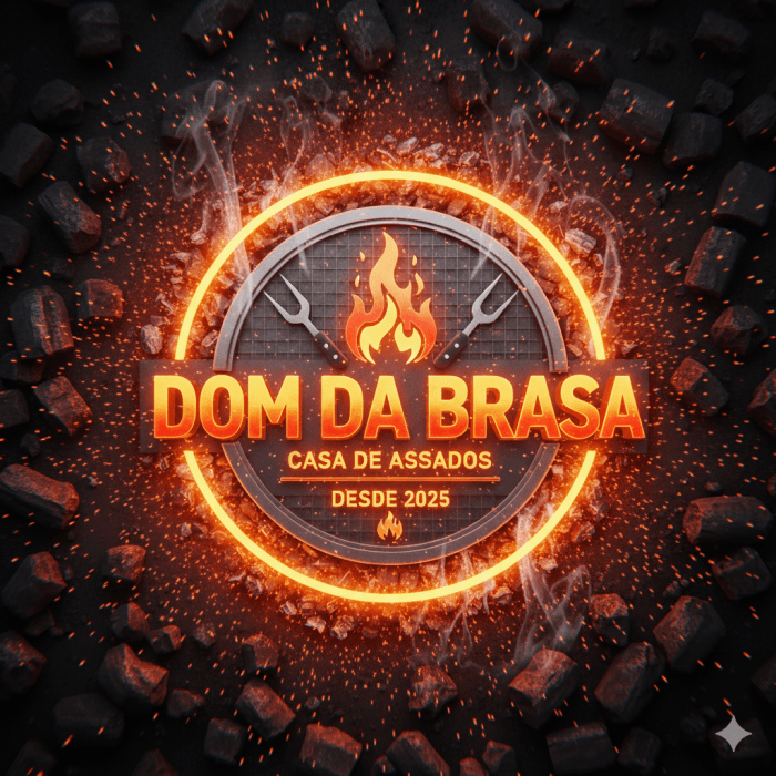 DOM DA BRASA Logo de DOM DA BRASA